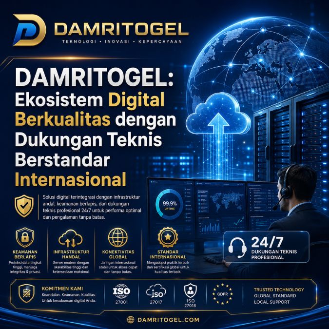 DAMRITOGEL: Ekosistem Digital Berkualitas dengan Dukungan Teknis Berstandar Internasional